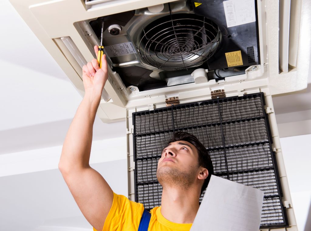 AC installation and split unit setup